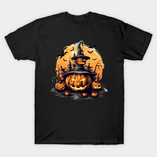 Scary halloween pumpkins T-Shirt